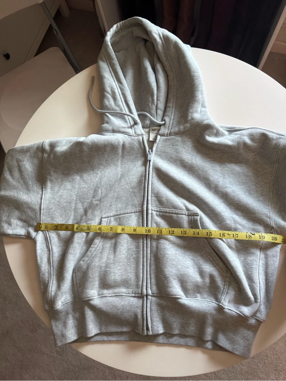 Aritzia cozy sweat fleece boyfriend boxy zip hoodie